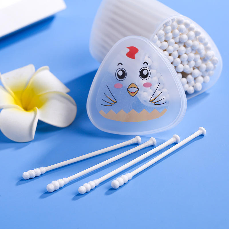 Disposable Double-Ended Multi-Functional Cotton Swabs, Packed in a Set of 1oo Pieces