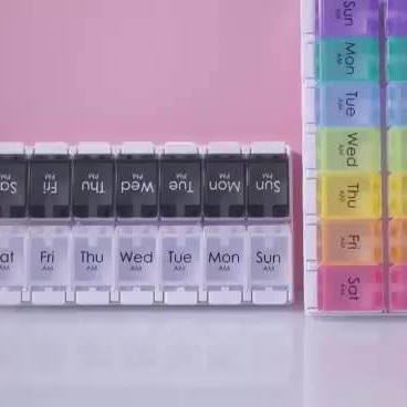 a Week Storage Boxes of Travel Press Type Bounce Medicine Box Classification