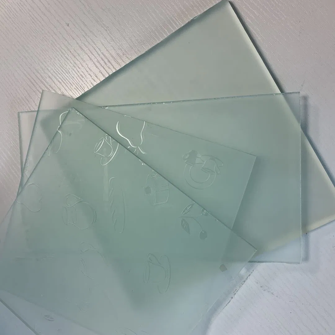 China Manufactured 10mm Flat Frosted Tempered Satin Acid Etched Decorative Glass