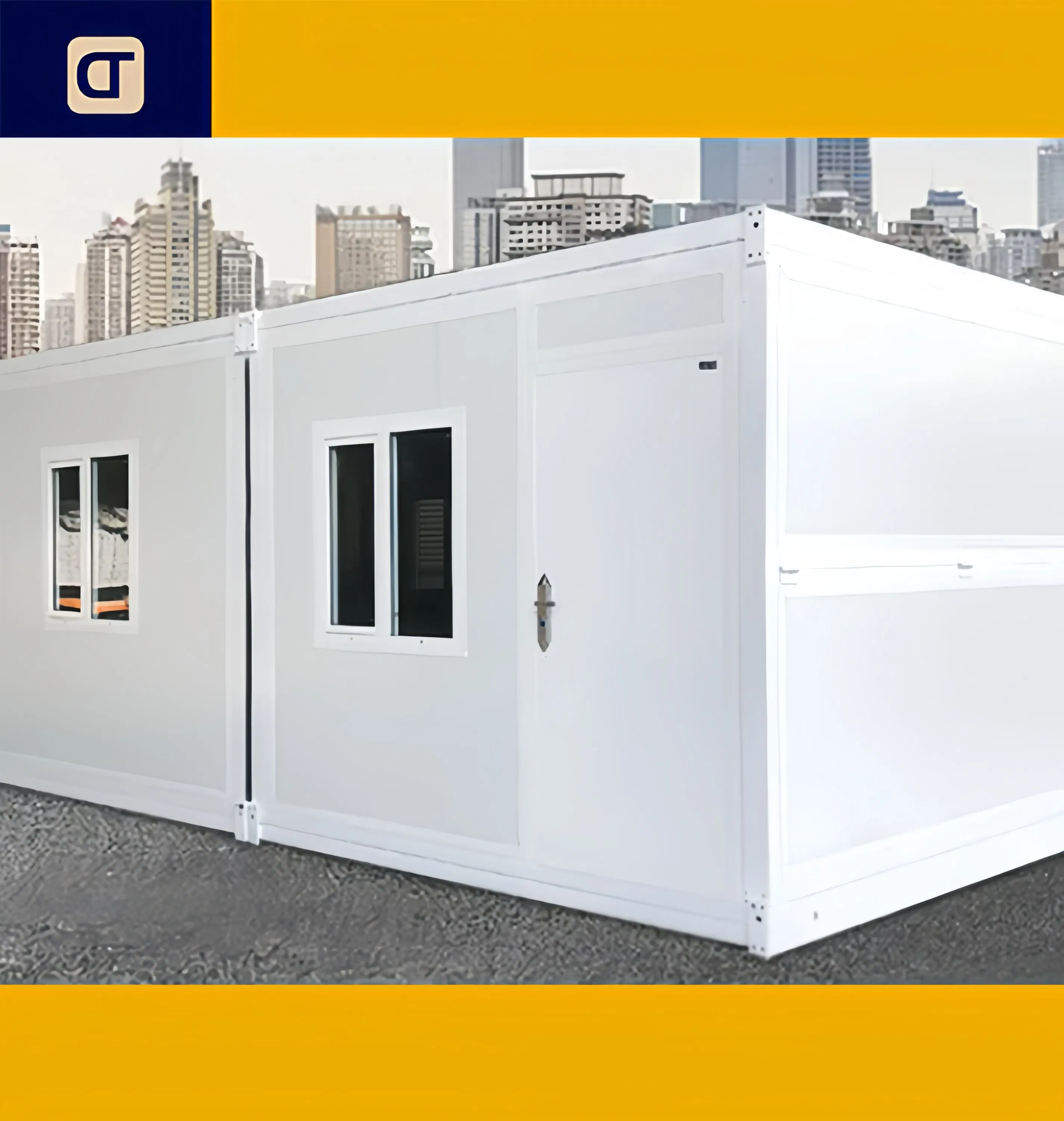 Fast Build Prefabricated Glass Curtain Wall Foldable Prefabricated Affordable Luxury Living Home Modern Container House