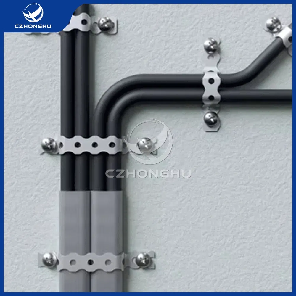 Czhonghu Factory Direct Sales 80 Kg- 450 Kg Load Capacity Galvanized Strapping Steel Fixing Perforated Steel Strip Band