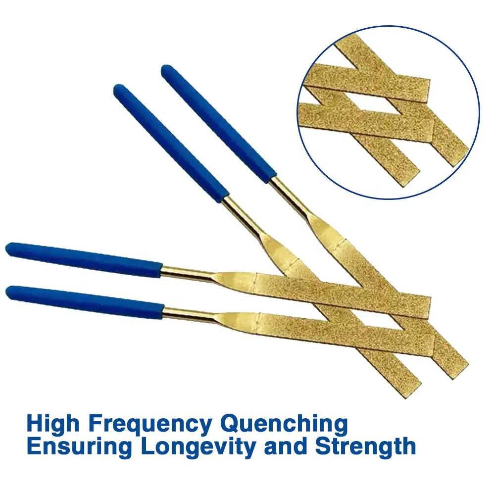 Electroplated Diamond Needle File Diamond Saw File Metal Triangle File Micro Round Needle File