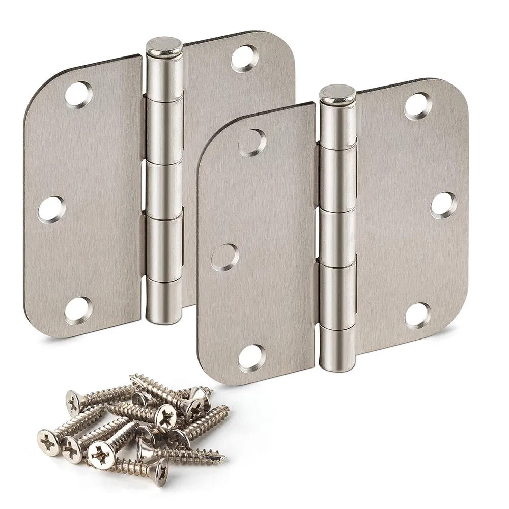 High Quality America 3.5 Inch Interior Hinges 5/8"Radius Satin Nickel Door Hinges