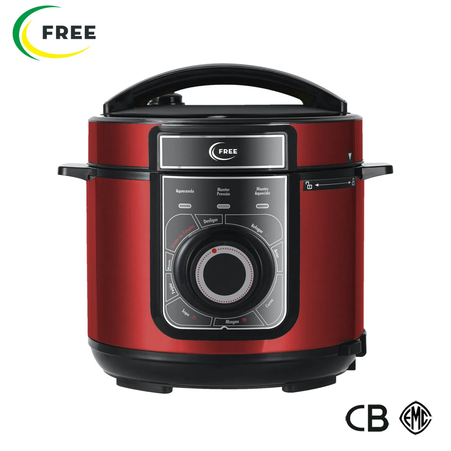 6L Top Quality Non Sticky Geepas New Design Electric Pressure Cookers Silver