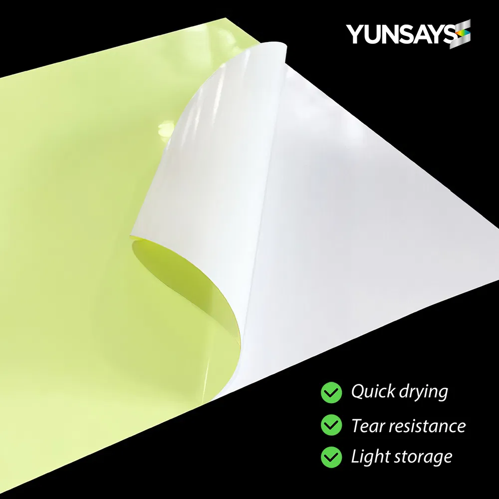 Printable Inkjet Noctilucent Vinyl Sticker Paper A3 A4 Sheet Self-Adhesive Waterproof Blank Label for Epson Canon HP All Brand Waterbased Inkjet Printers