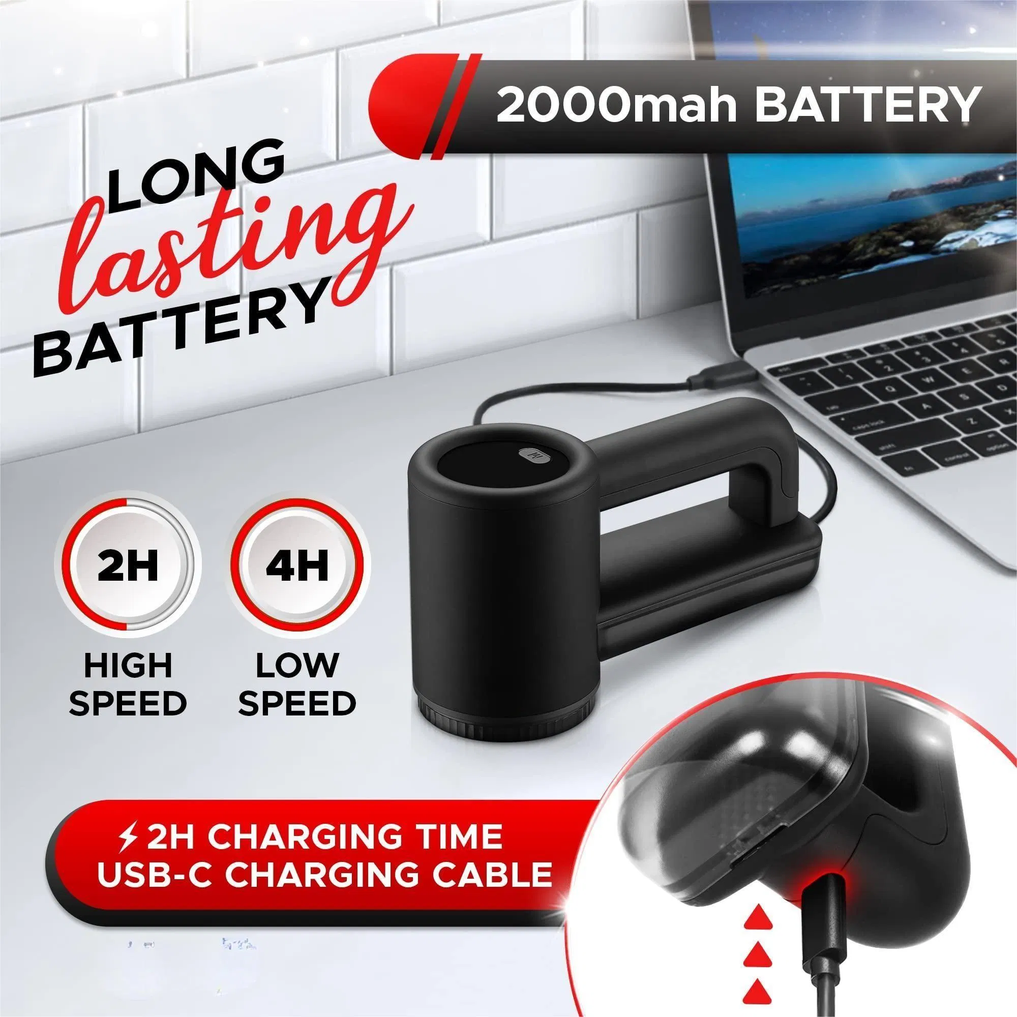 3-Speeds 6-Leaf-Blade LED-Display USB-Charging Professional Rechargeable Fuzz Bobbles Fabric Shaver Lint Remover