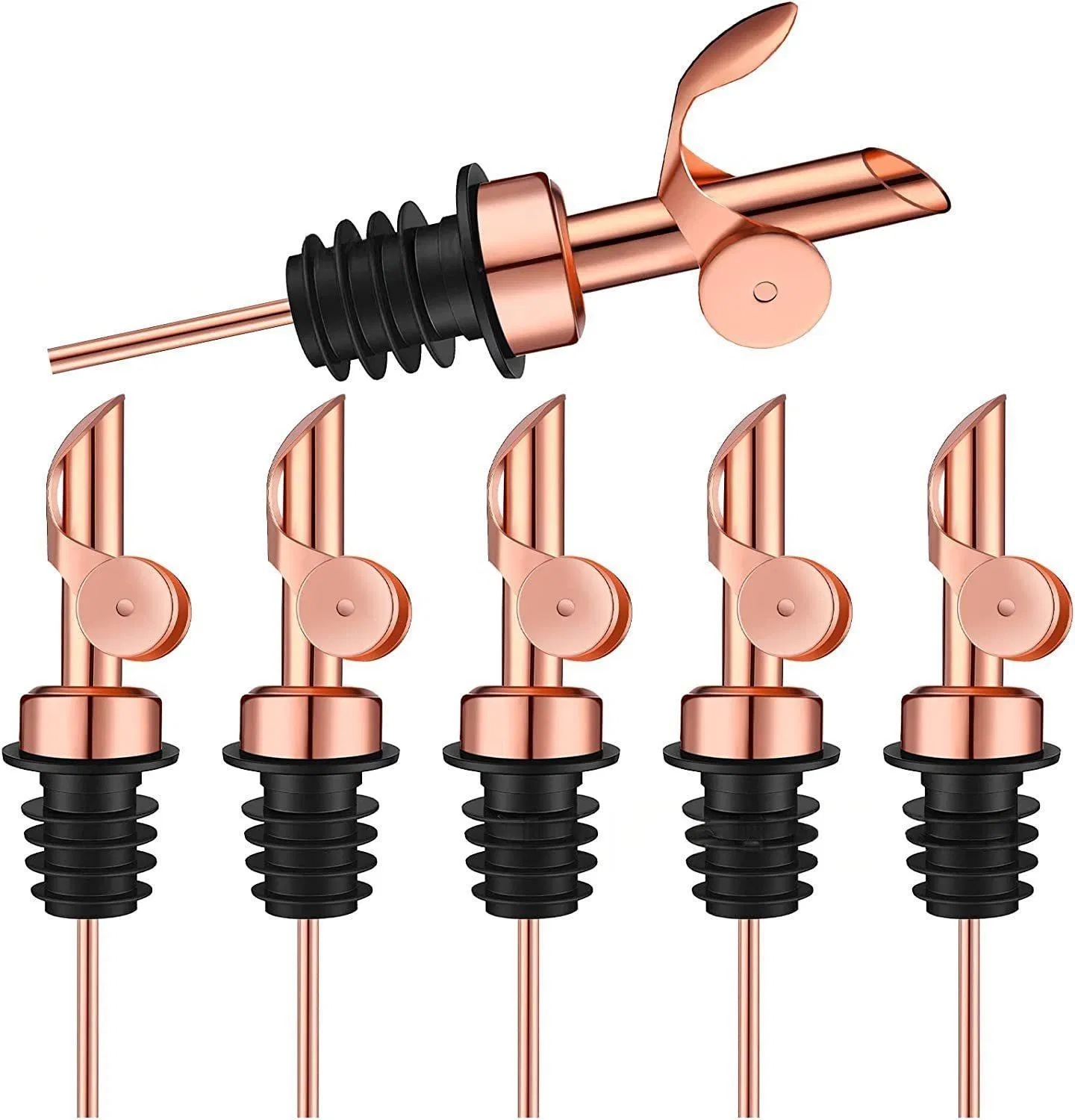 Stainless Steel Auto Flip Oil Dispenser Condiments Spout Pourer Spouts Liquor Bottle Pourers