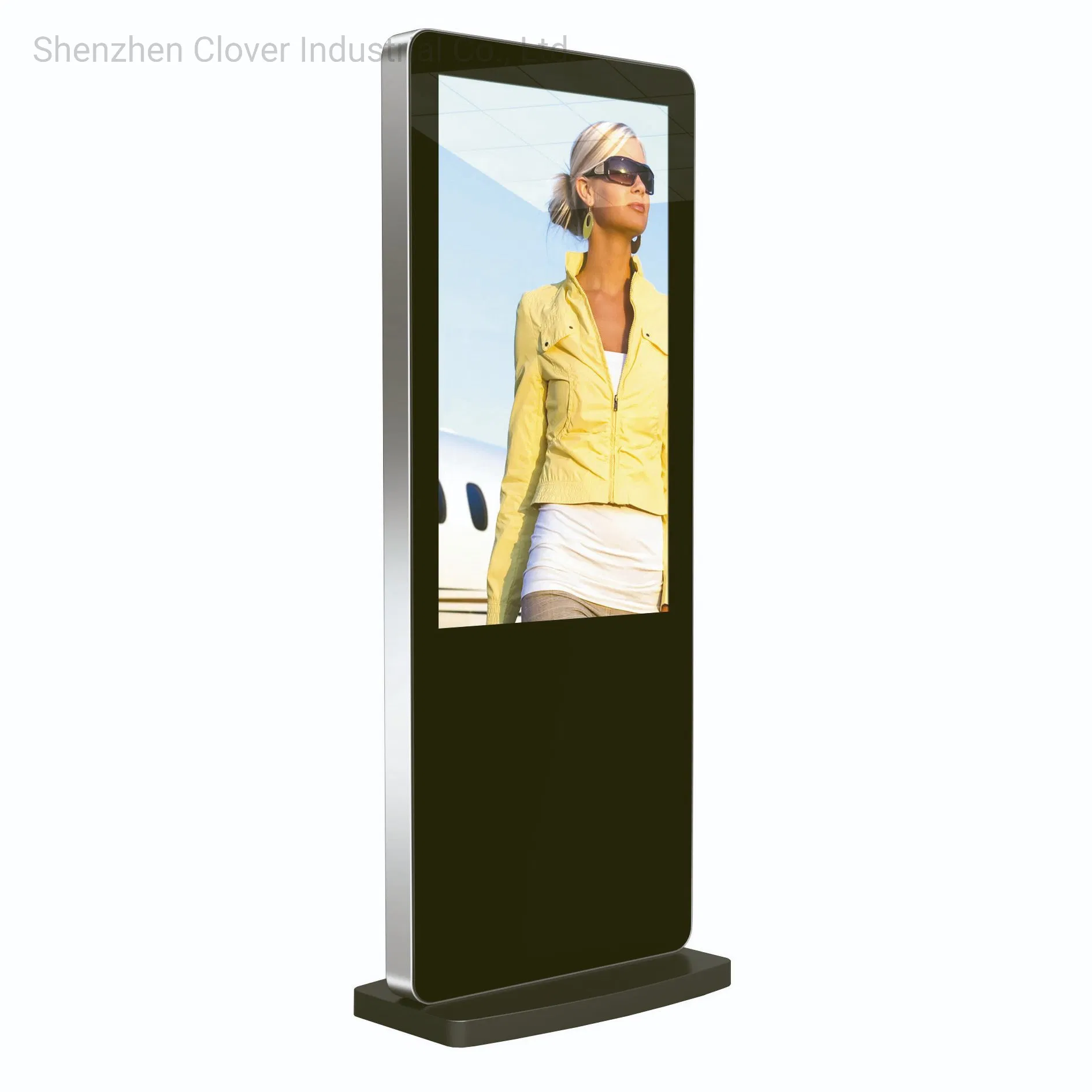 55 Inch Floor Stand Advertising Interactive Screen Display Media Player Box Software Kiosk Digital Signage