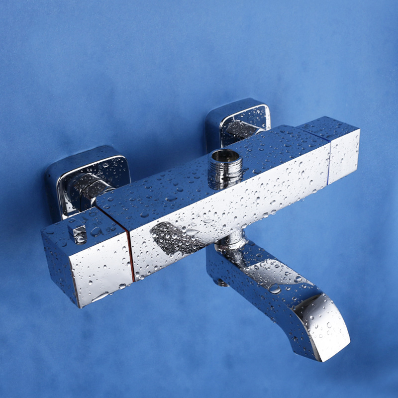 Household Copper Body Concealed Temperature Control Faucet Shower Mixer Valve