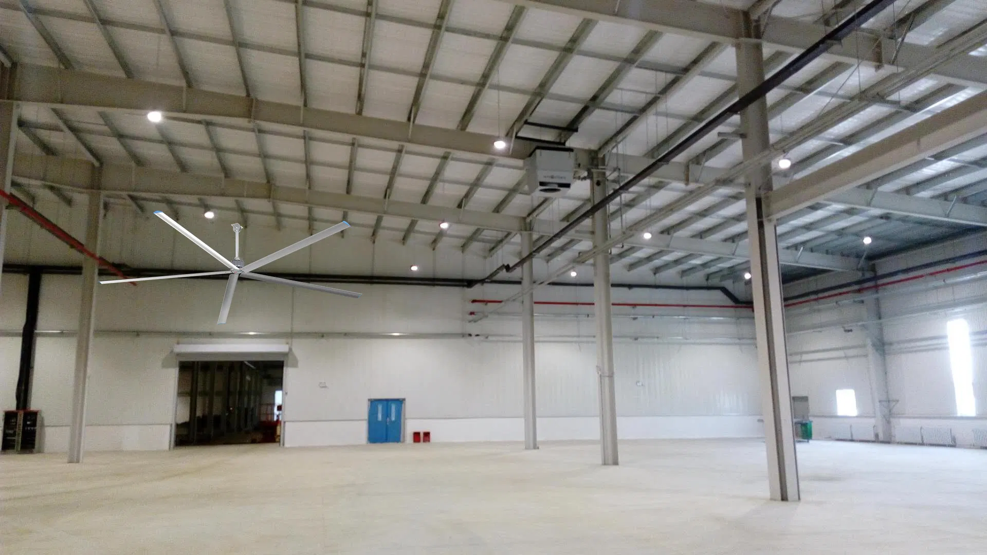 2025 New 24FT Pmsm Motor Inner Rotor Industrial and Commercial Hvls Ceiling Fan Big Ceiling Fan
