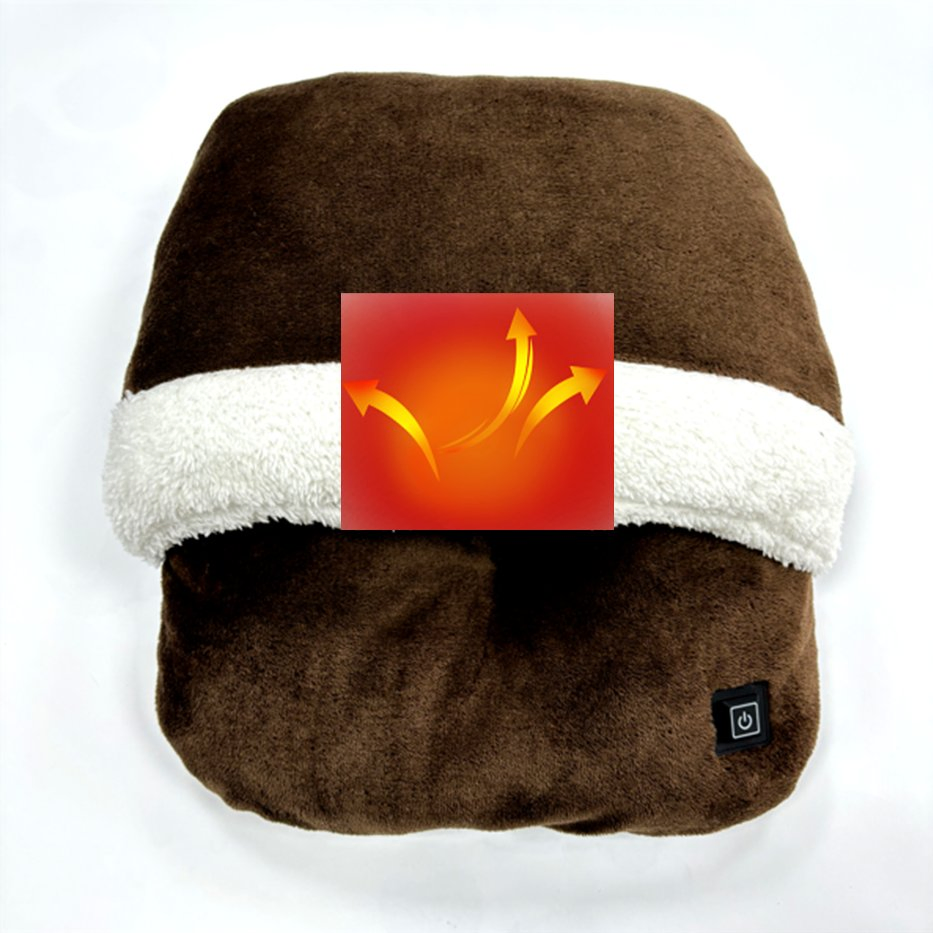 Soft Flannel Anti-Slip Electric Fast Heated Foot Warmer for Winner Gift
