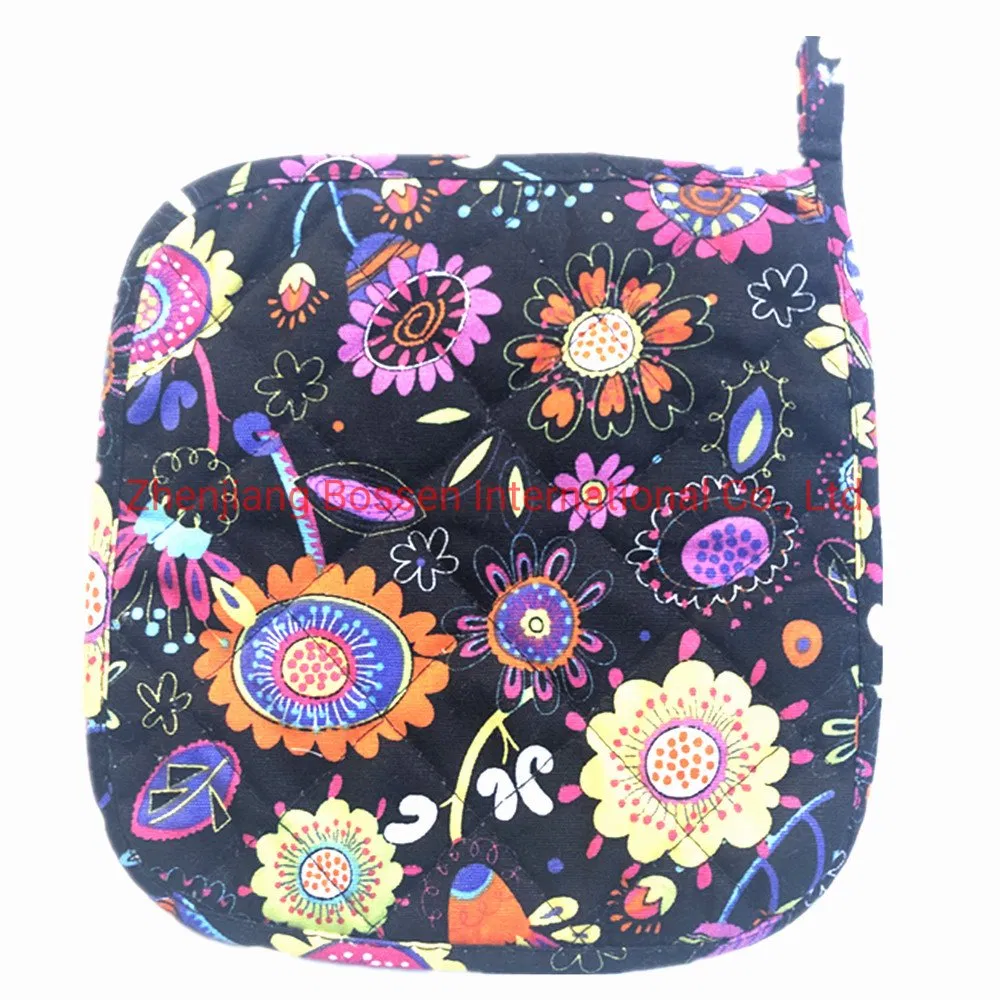 Custom Print Polyester Cotton Pot Holder Mat