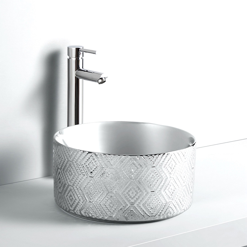 Hot Selling Countertop Design Bathroom Sink Round Wash Hand Basin 035jhy