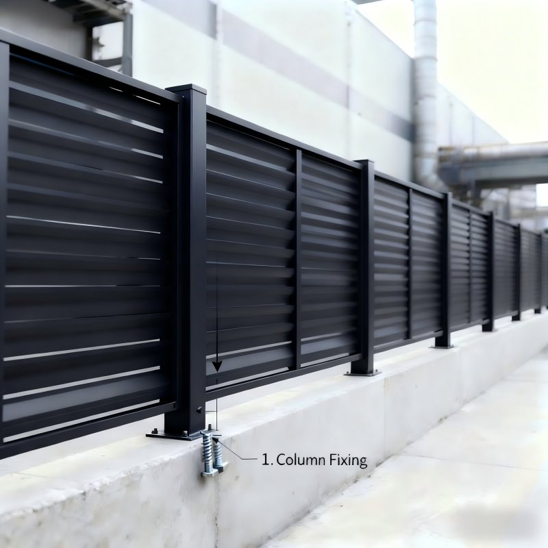 White Aluminum Fence Panels for Villa Backyard Safety Fence