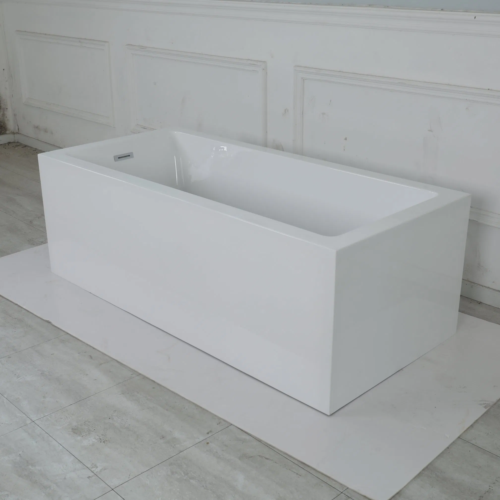 Угловая акриловая ванна Freestanding с функцией SPA