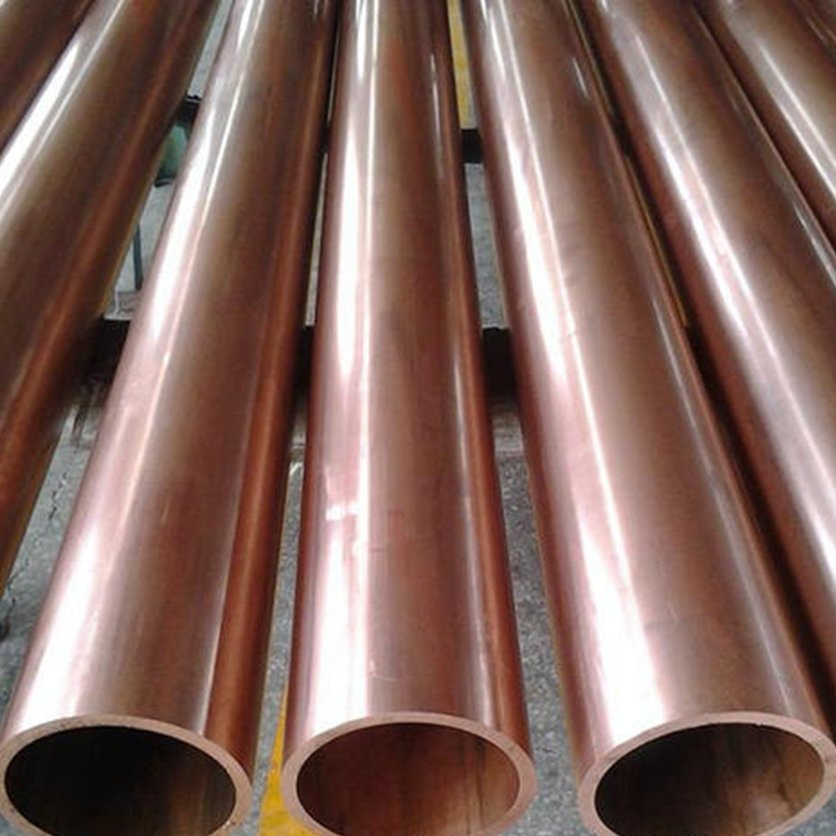 Seamless 6"Sch40 CuNi 90/10 C70600 C71500 Pancake Coil Red Copper Pipe Brass Tube Pure Copper Straight Air Conditioner Insulation Pipe Copper Nickel Pipe