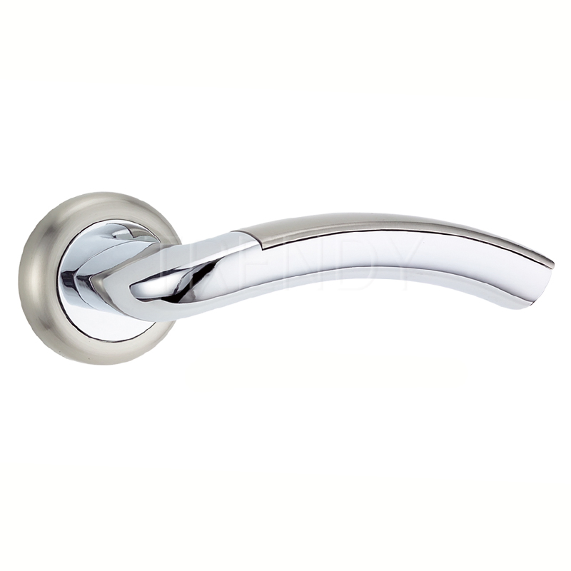 Zinc Door Lock Furniture Hardware Lever Handle with Double Color (Z6018-ZR11)