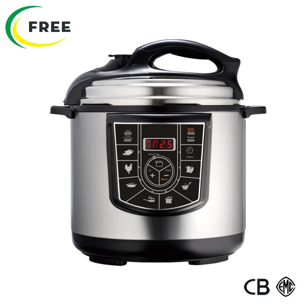 Classic 5 Liter Pressure Cooker Fast Cooking Aluminum High Pressure Cooker