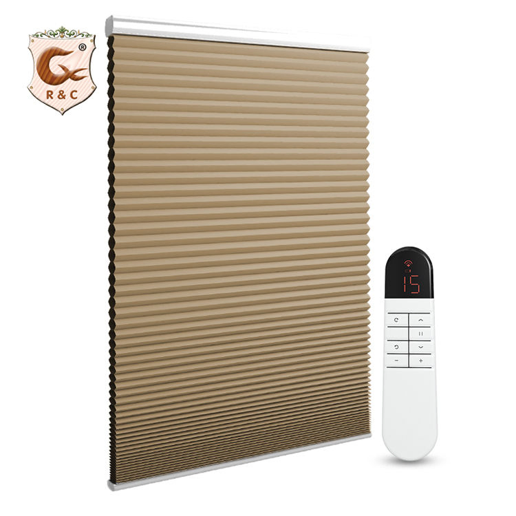 Manufacturer Smart Home Window Blackout Motorized Honeycomb Blinds
