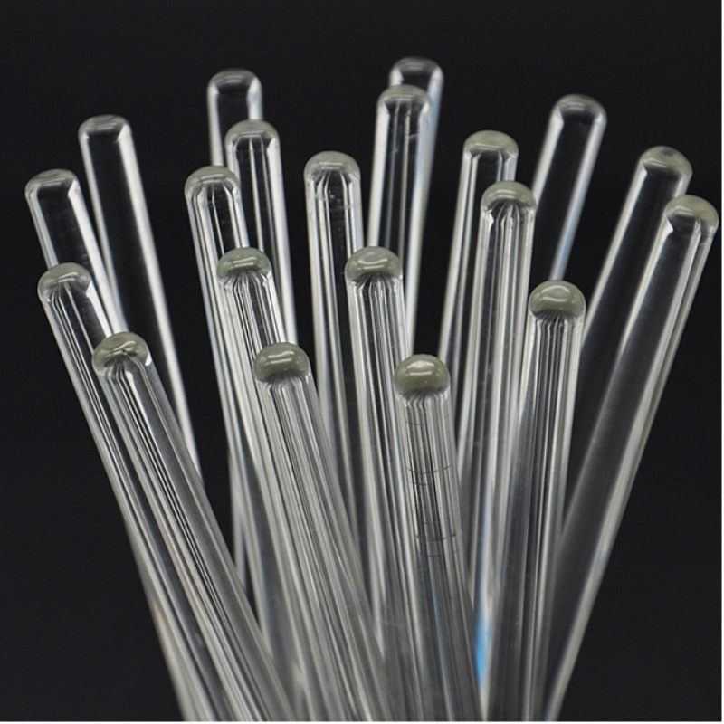 Glass Rod Made of Borosilicate Glass (3.3 Expansion) Ends Are Round Diameters