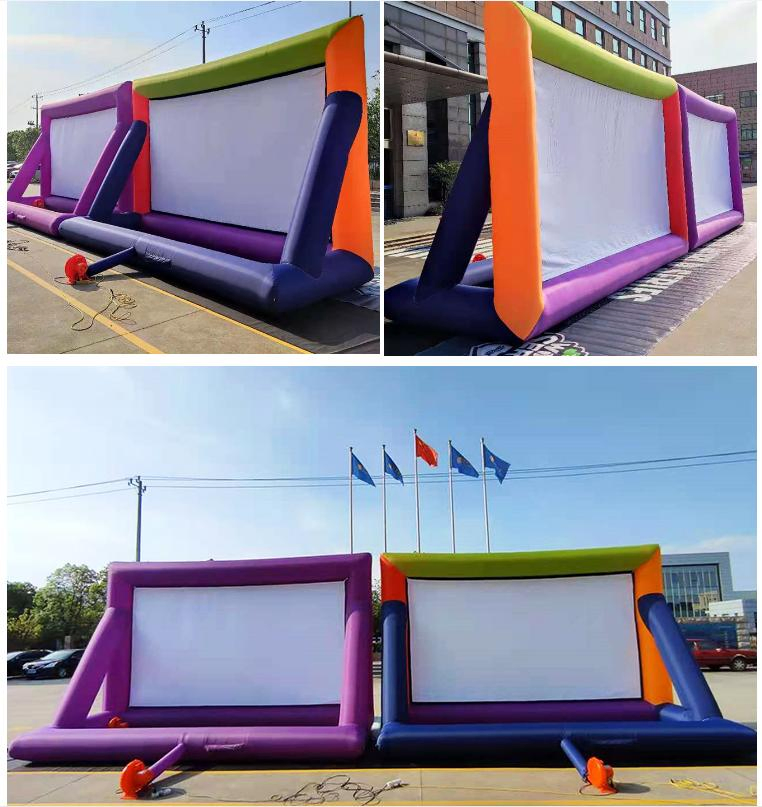 Outdoor Party Backyard Cinema 30-500 People 450cmx350cm Giant Inflatable Movie Screen Projection