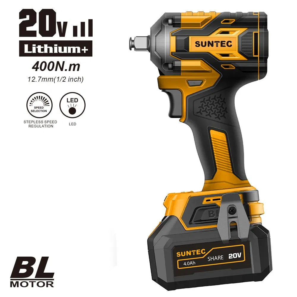 2025 Suntec Factory Industrial Impact Wrench Power Drill Special Design Cordless Impact Wrench