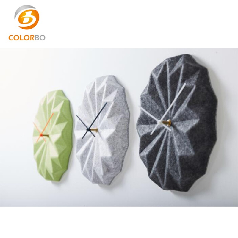 New Design Polyester Fiber Luxury Wall Clock for Decoration