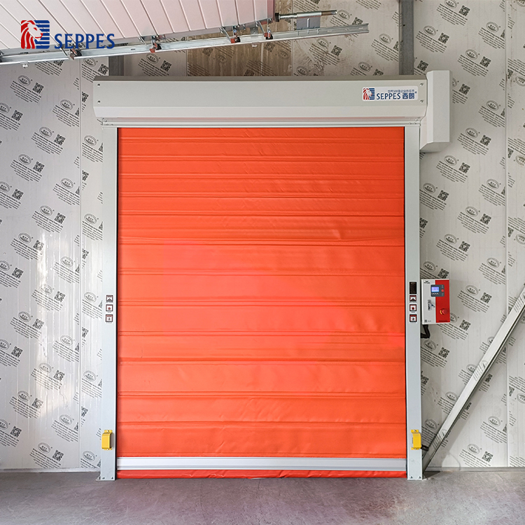 Energy-Saving Fast Rolling Door Thermal High Speed Roll up Refrigerated Cold Storage Freezer Door for Temperature Control