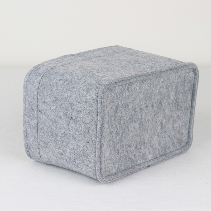 Recycled Plastic Polyester Felt Fabric Home Organizer Tool Storage Box for Office Locker
