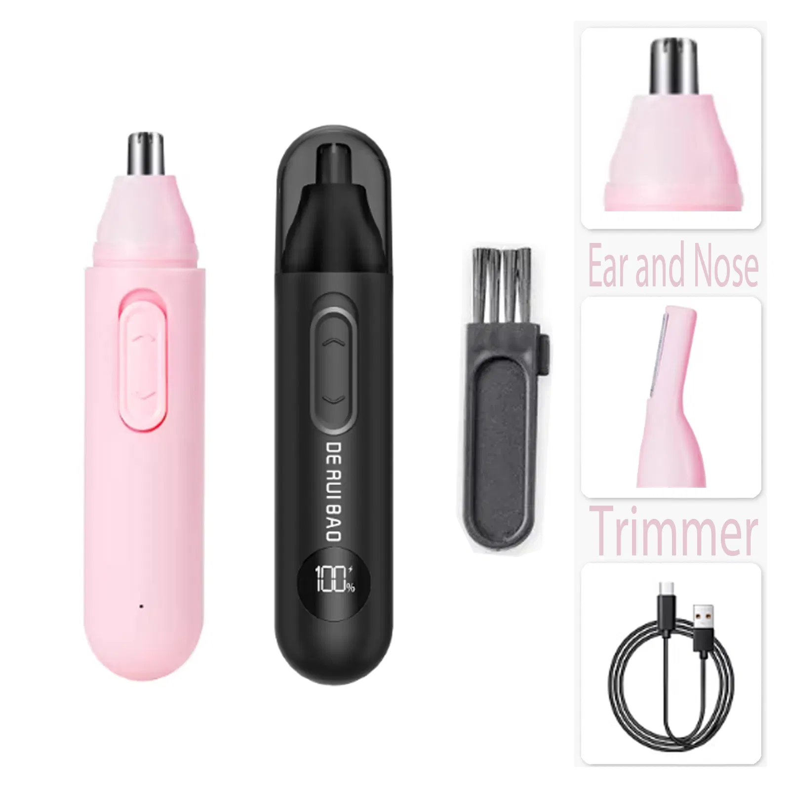 Safe Rounded Tip Protection System Ear and Nose Trimmer
