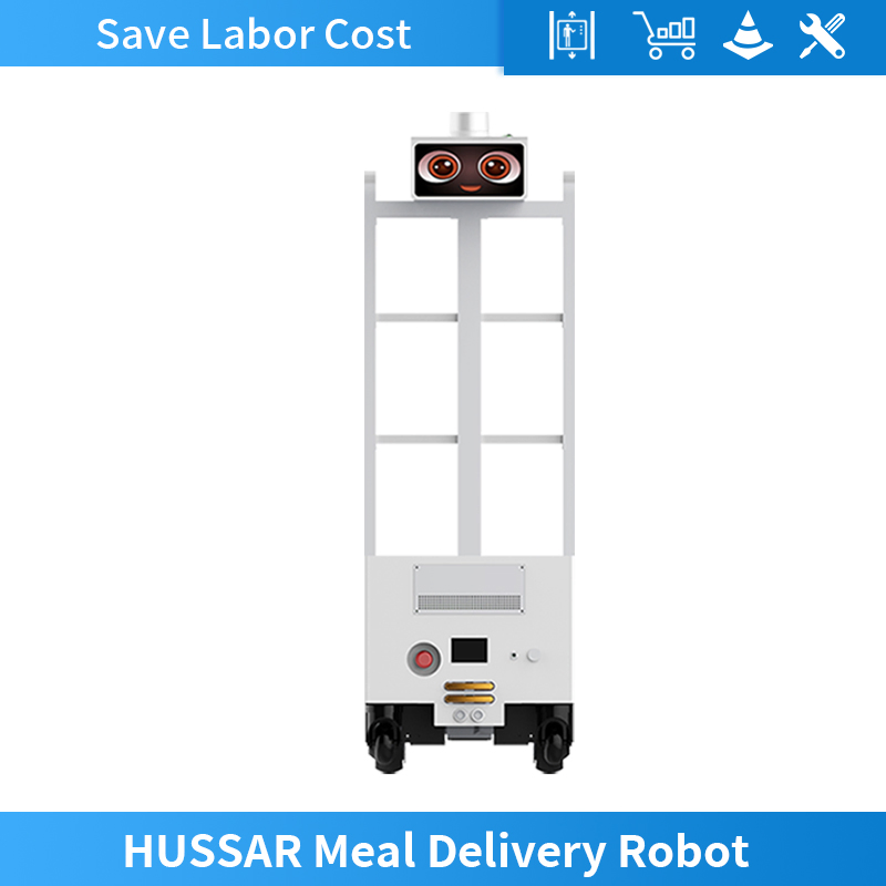 Best Seller Shenzhen Autonomous Intelligent Food/Medicine/Dish/Document/Meal Delivery Robot for Restaurant/Hospital