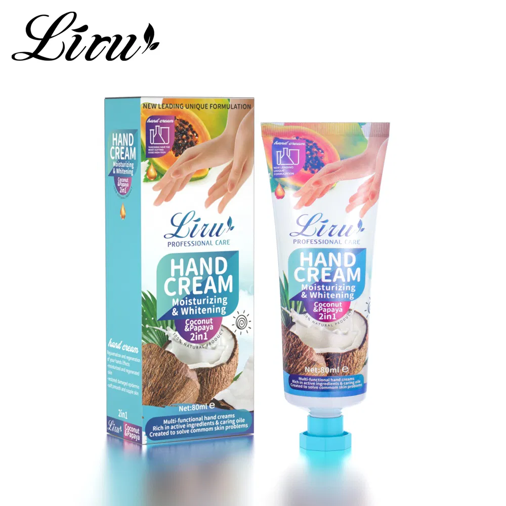 Best Selling Papaya Coconut Whitening Hand Cream Moisturizing Skin Care Smoothing Anti-Cracking Lotion
