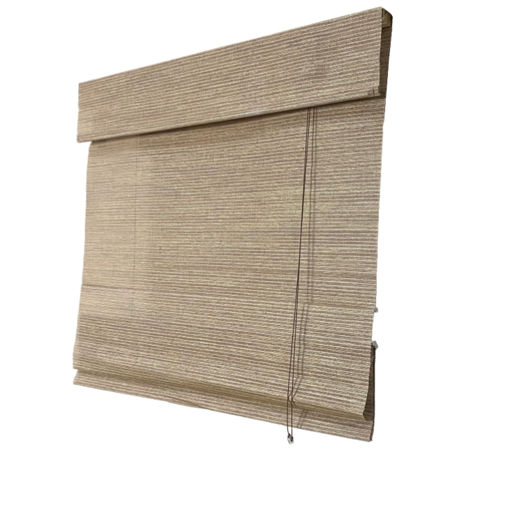 Hot Sale Eco-Friendly Blackout Natural Woven Roman Shades for Hotels Natural Material