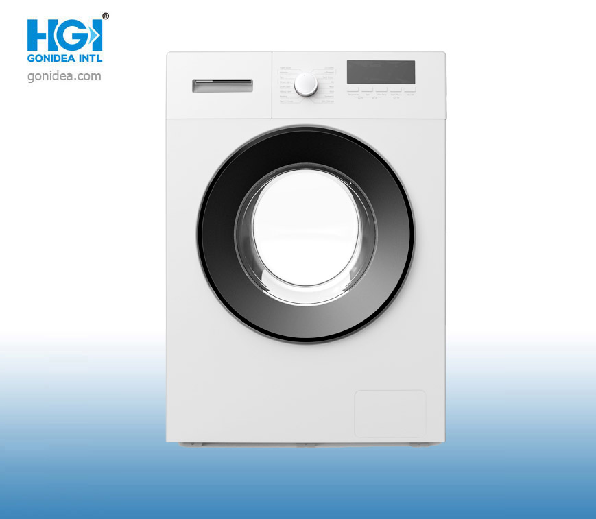 8kg with LED Display Black Door Front Loading Laundry Washing Machine