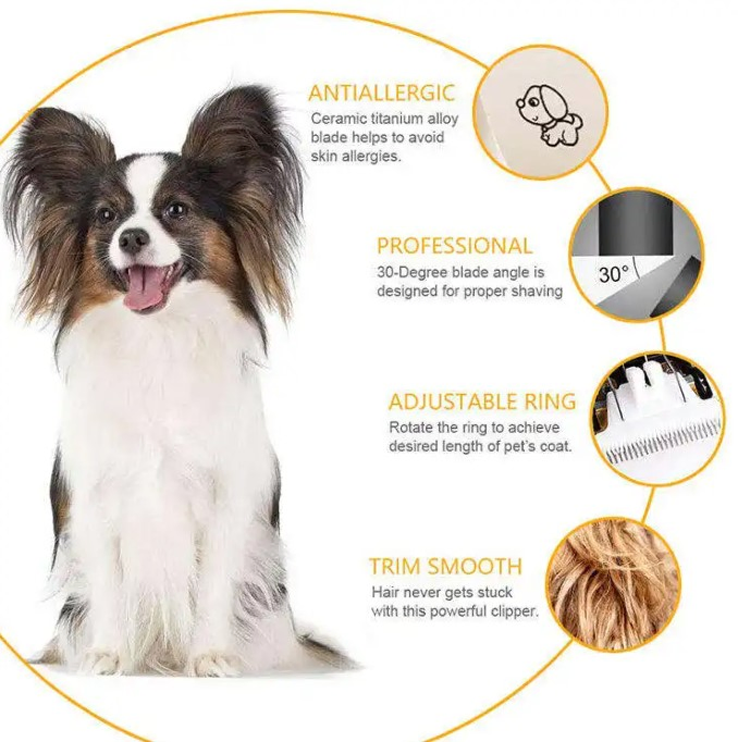 Electrical Pet Professional Grooming Kit Rechargeable Pet Cat Dog Hair Trimmer Shaver Set Animals Hair Cutting Machine