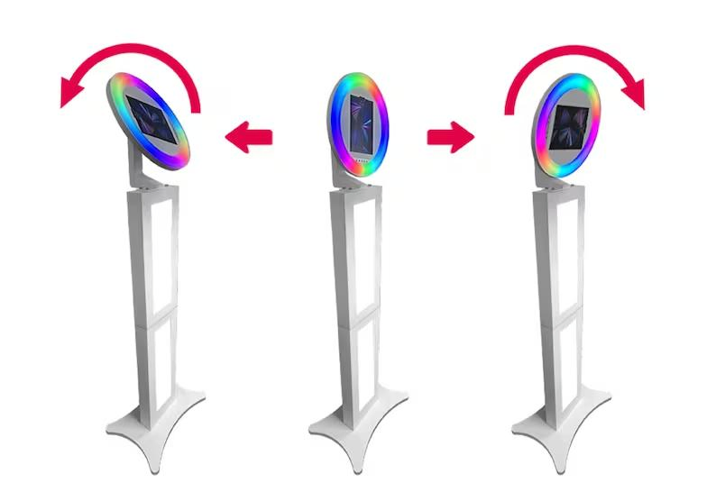 Dropping Service iPad Photo Booth with Ring Light