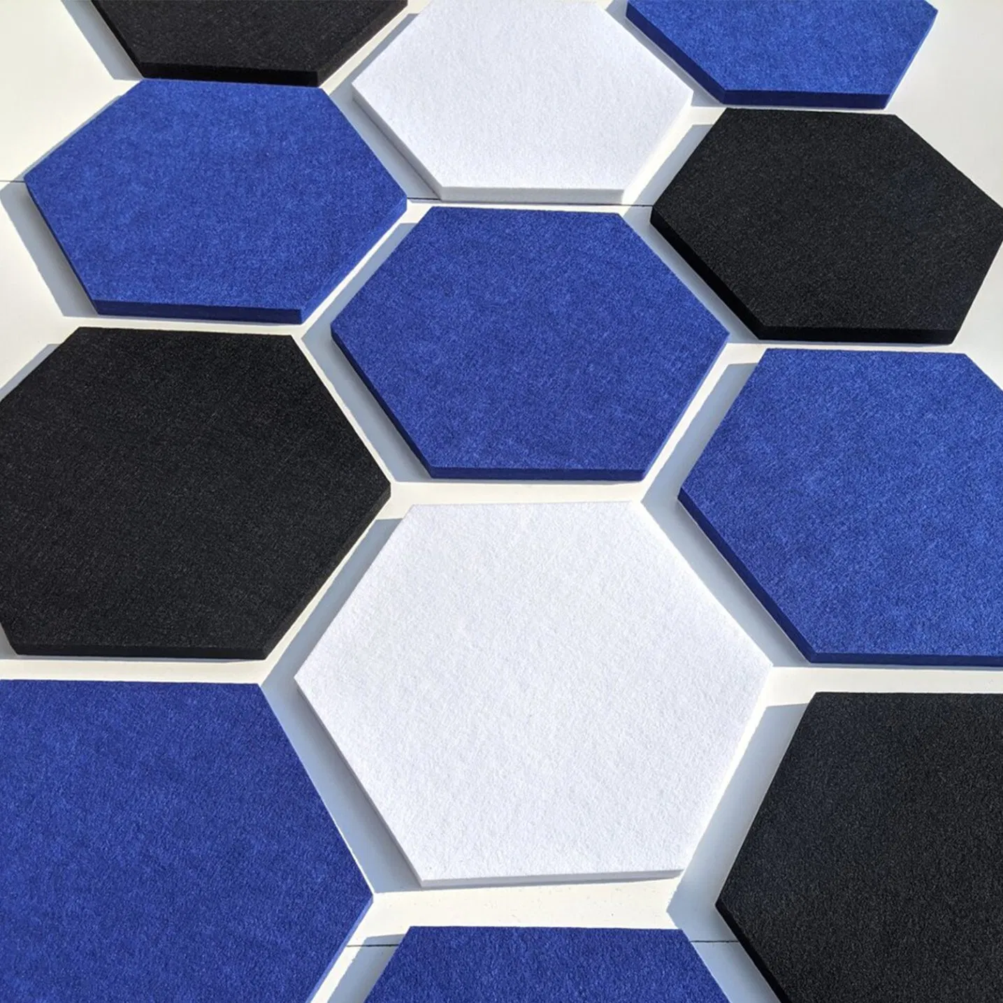 Panel Absorber Board 3D Wall Felt Soundproof Decorative Hexagon Board 100%Polyester Fiber Acoustic Panels for Office