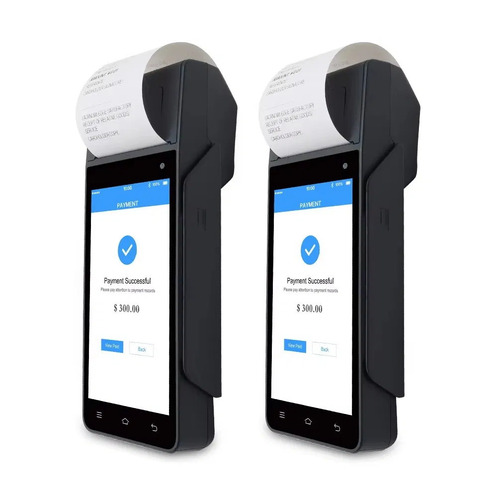 4G 5 Inch Android Portable POS Paper Slitting Machine Smart Payment POS