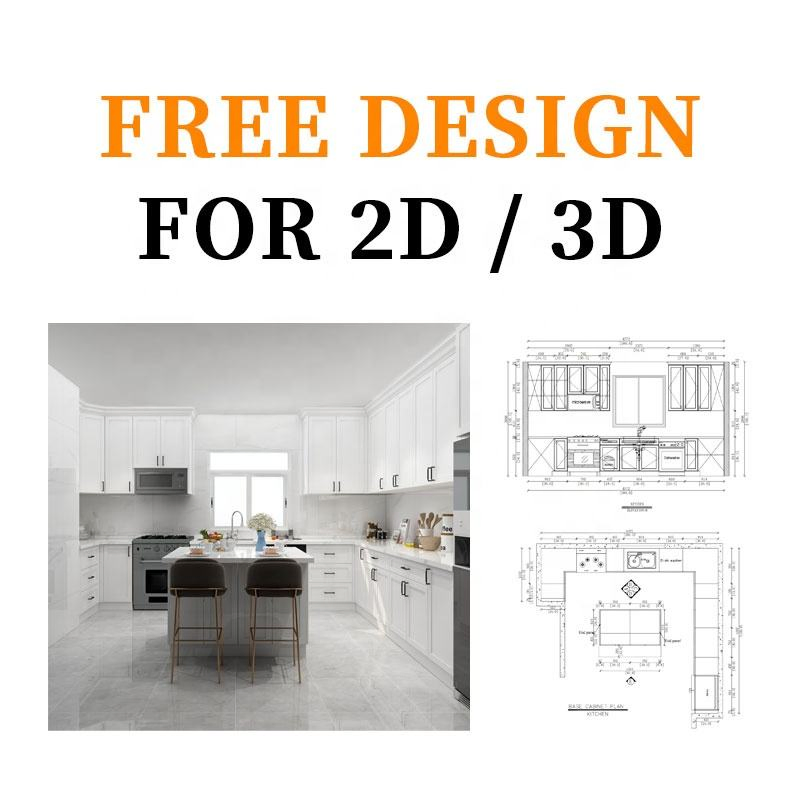 Kitchen Cabinet White Design Full Complete Custom Modern