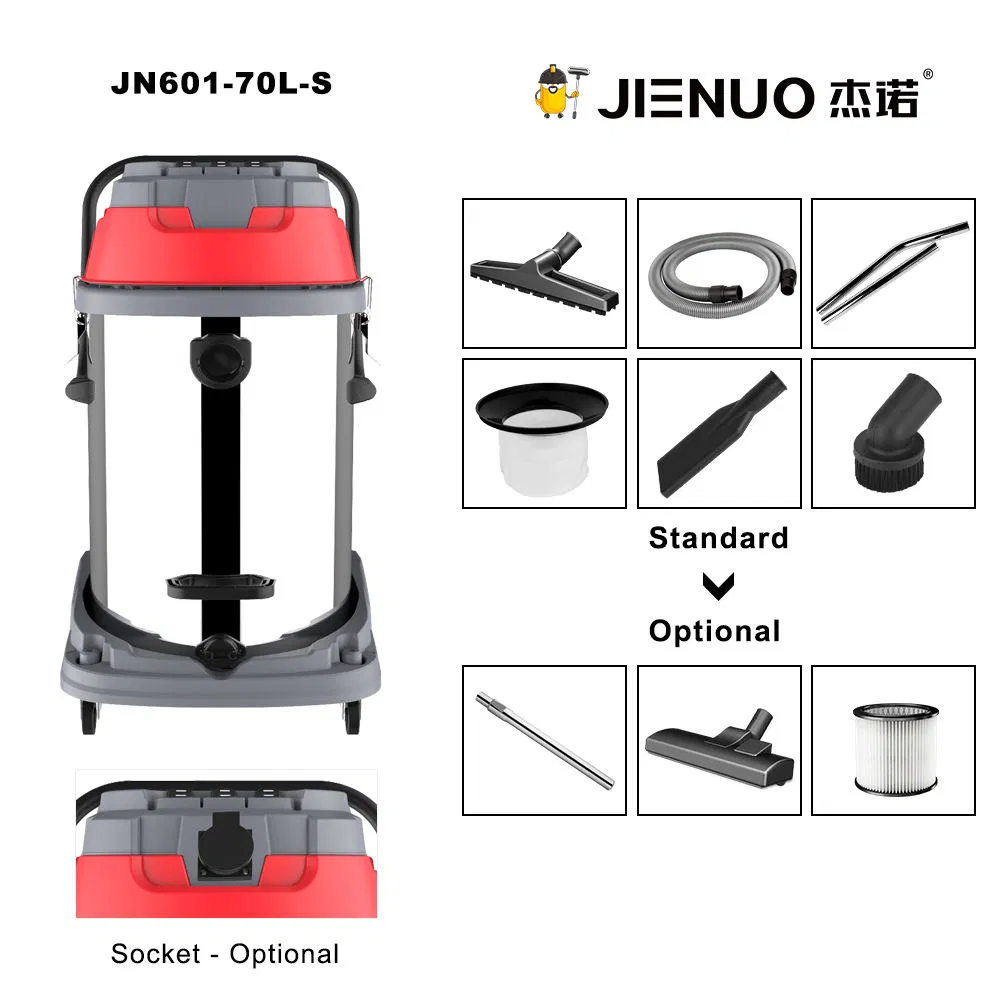 Industrial Clean Equipment 80L 3 Motors Industrial Heavy-Dust Vacuum Cleaner for Floor Cleaning
