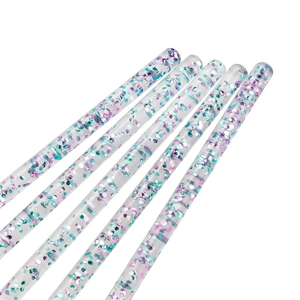 New Crystal Smudge Carved Nail Art Brush 5 Pieces