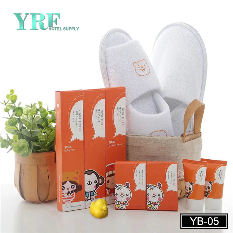 Yrf Wholesale Disposable Embroidery Logo Waffle Children Hotel Slipper