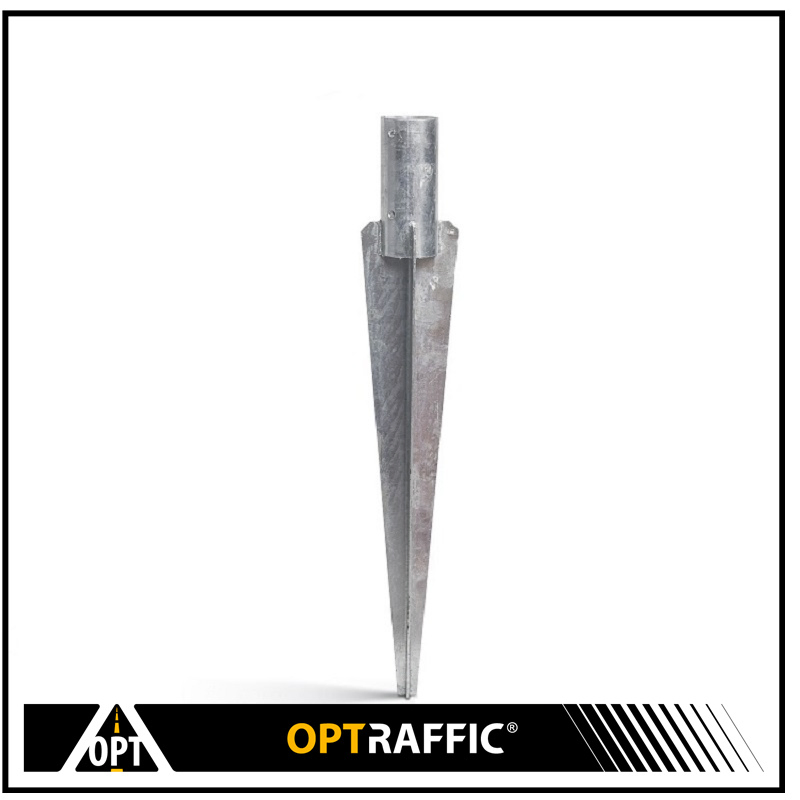 High Quality Hot Galvanized Welded Steel Support Ground Spike Oz-Post Post Anchors