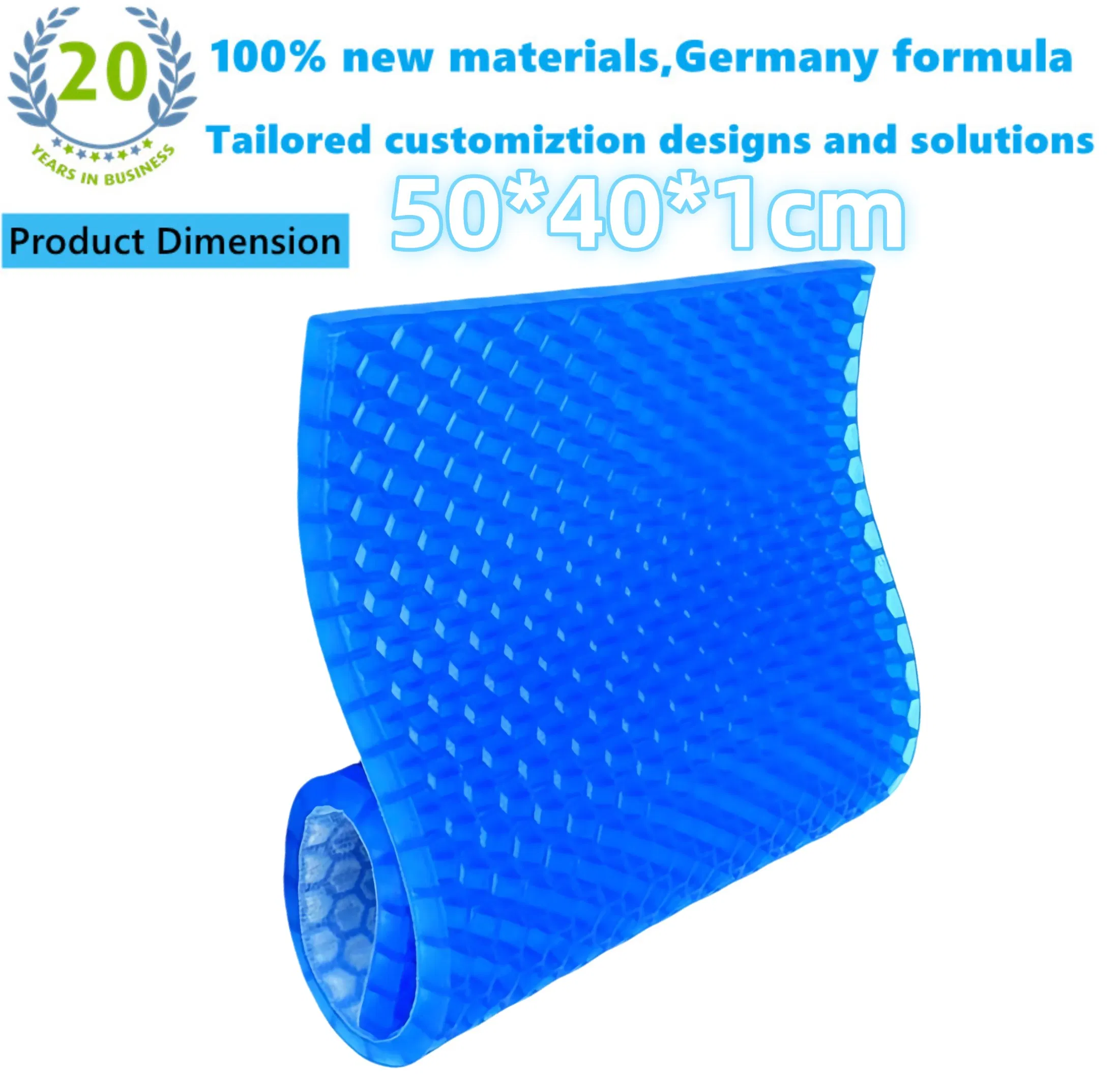 Customized Silicone Solutions Gel Mats TPE Pillow Seats Pads