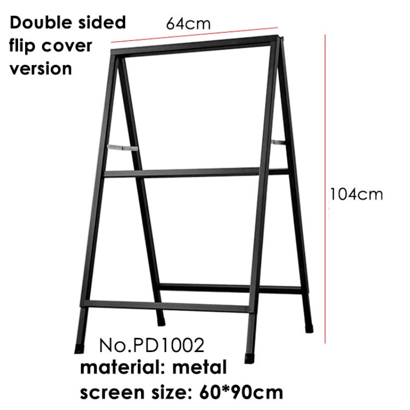 Foska Good Quality 60X90cm Metal Exhibition Stand Single Side Double Side Outdoor Poster Display Stand for Display