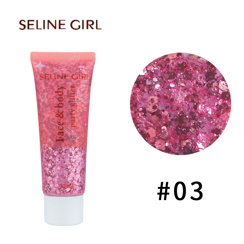 Seline Girl 50ml Eyeshadow Eye Hair Body Gel Party Glitter