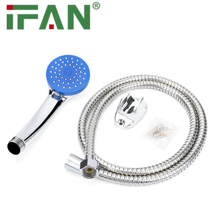 Ifan Durable ASTM A312 Large Water Yield Hot Showers 1/2" Shower Head Set Durable Luxury Shower Base Hose