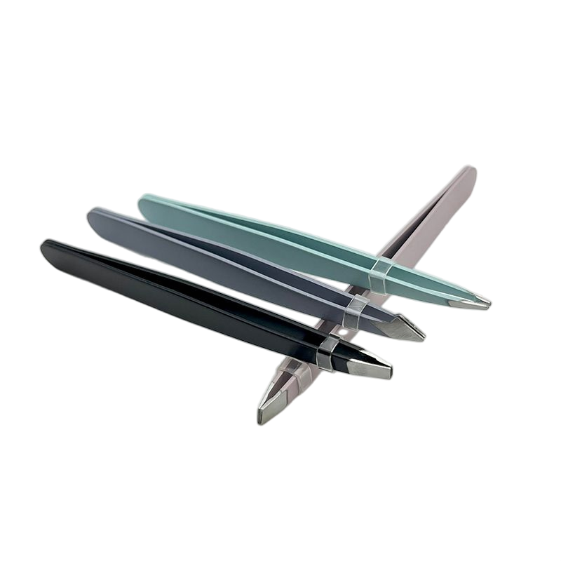 Stainless Steel Eyebrow Tweezers Slanted Hair Removal Eyebrow Clips Multicolor Precision Eyebrow Clip Tweezer