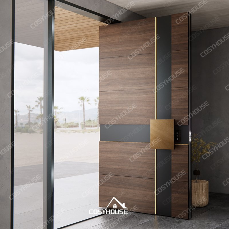 Ultra-Strong Anti-Burglary Exterior Home Door with Smart Lock System