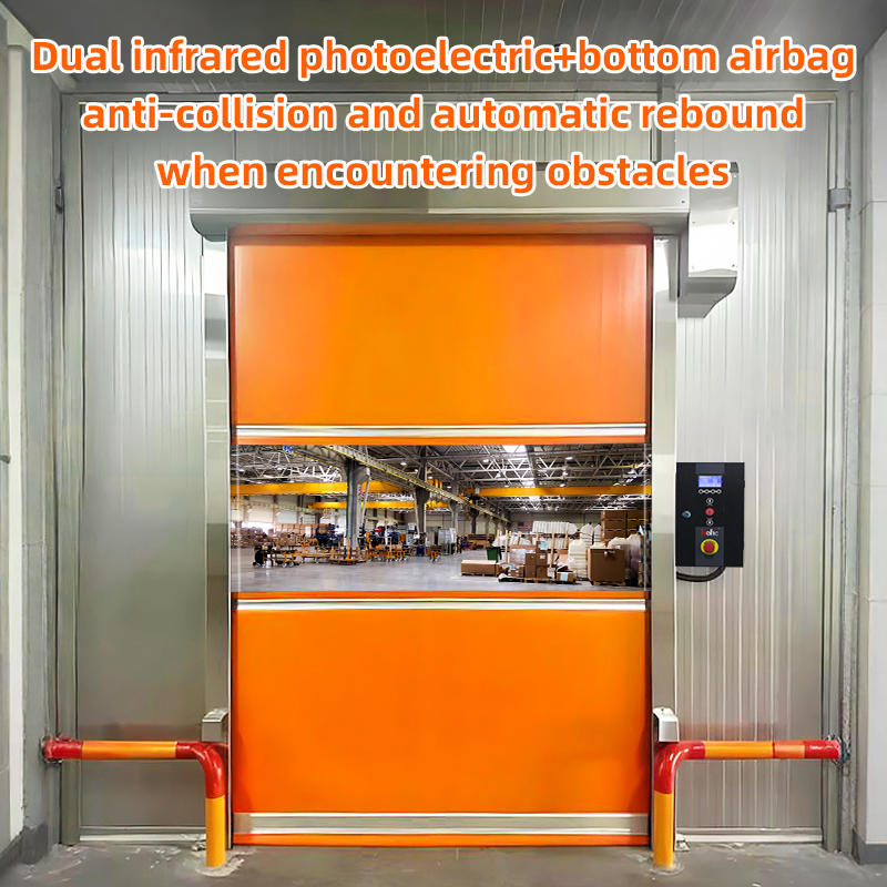 Advanced Technology Fast Rolling Door Zip Structure Track High Speed Zipper Door Clean Room High Speed Door